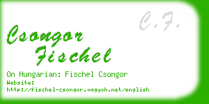 csongor fischel business card